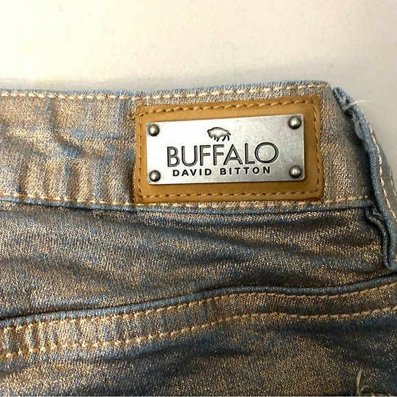 Buffalo David Bitton Irredescent Skinny Jeans Y2K Women’s Sz Mid Rise Size 26 - Picture 10 of 11